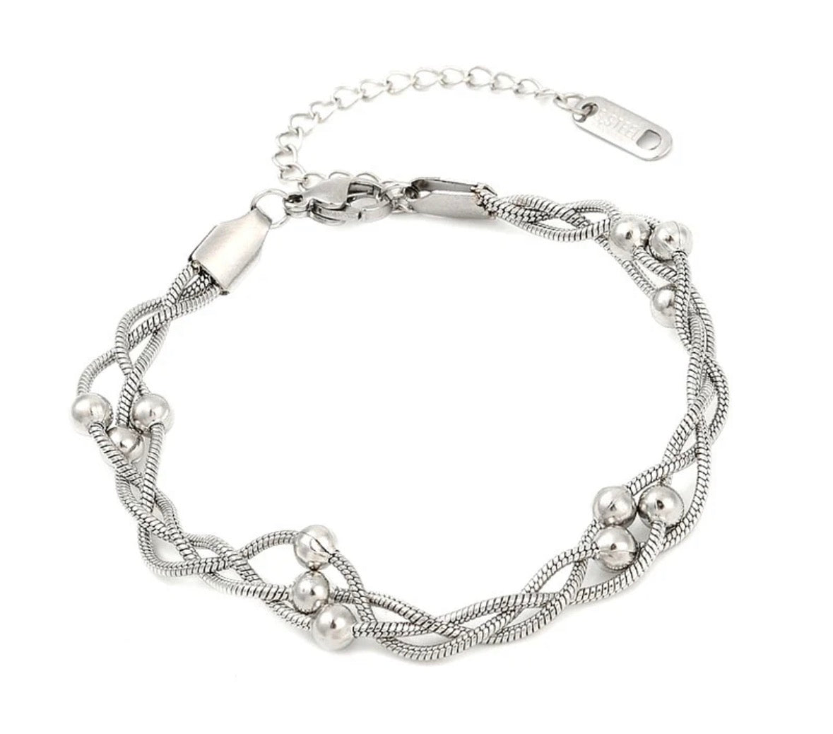 ✨ Bracelet Fin Triple Rang en Acier Inoxydable – Élégance Minimaliste 💫